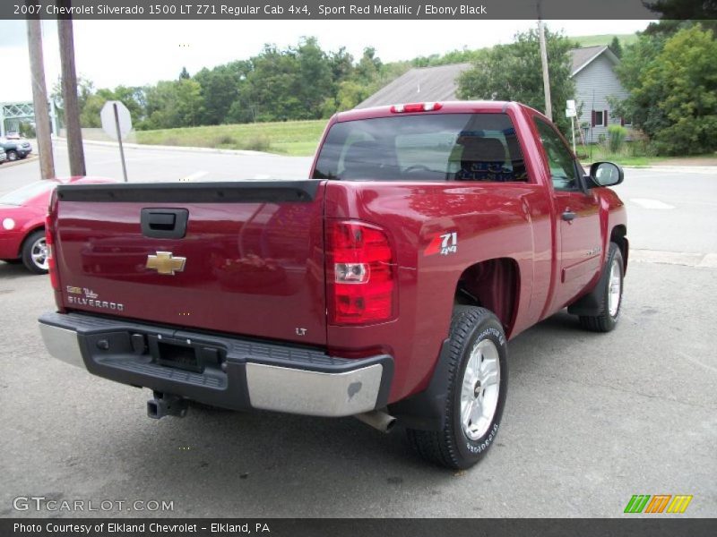 Sport Red Metallic / Ebony Black 2007 Chevrolet Silverado 1500 LT Z71 Regular Cab 4x4