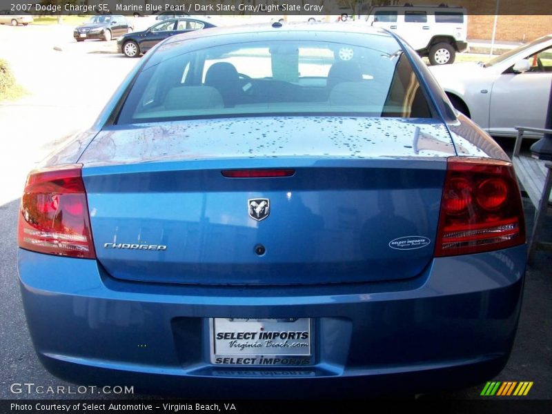 Marine Blue Pearl / Dark Slate Gray/Light Slate Gray 2007 Dodge Charger SE