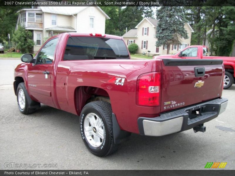Sport Red Metallic / Ebony Black 2007 Chevrolet Silverado 1500 LT Z71 Regular Cab 4x4