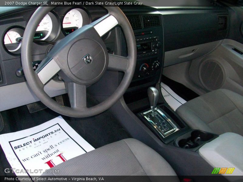Marine Blue Pearl / Dark Slate Gray/Light Slate Gray 2007 Dodge Charger SE