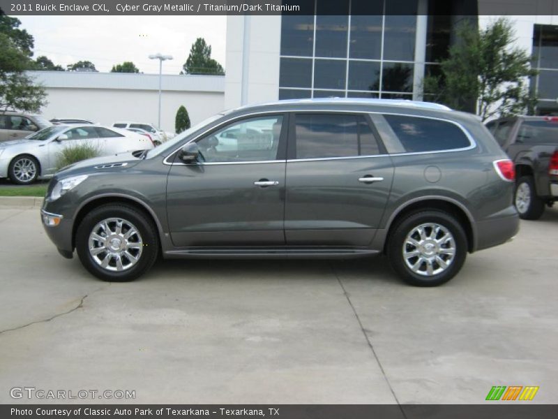 Cyber Gray Metallic / Titanium/Dark Titanium 2011 Buick Enclave CXL