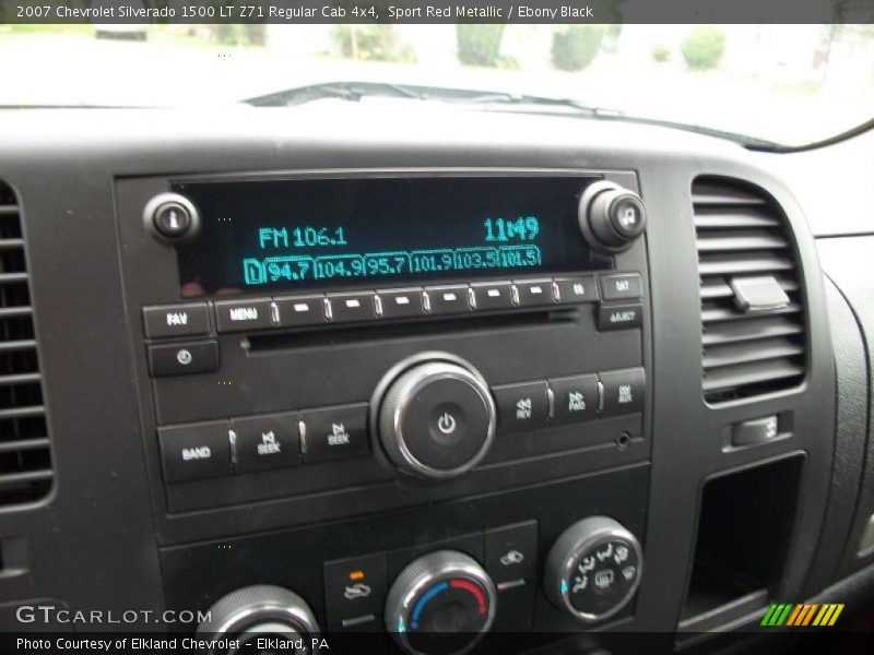 Sport Red Metallic / Ebony Black 2007 Chevrolet Silverado 1500 LT Z71 Regular Cab 4x4