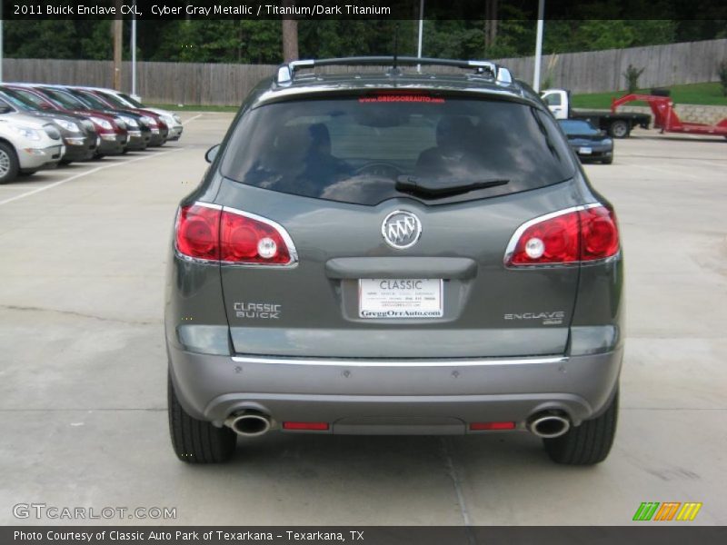 Cyber Gray Metallic / Titanium/Dark Titanium 2011 Buick Enclave CXL