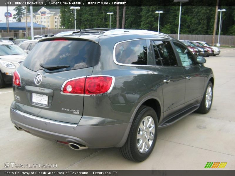 Cyber Gray Metallic / Titanium/Dark Titanium 2011 Buick Enclave CXL