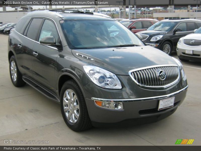 Cyber Gray Metallic / Titanium/Dark Titanium 2011 Buick Enclave CXL
