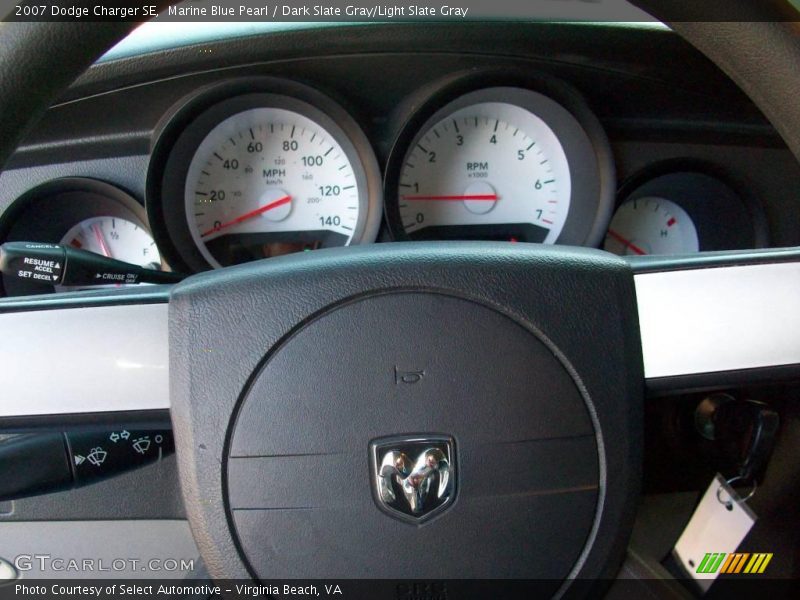 Marine Blue Pearl / Dark Slate Gray/Light Slate Gray 2007 Dodge Charger SE