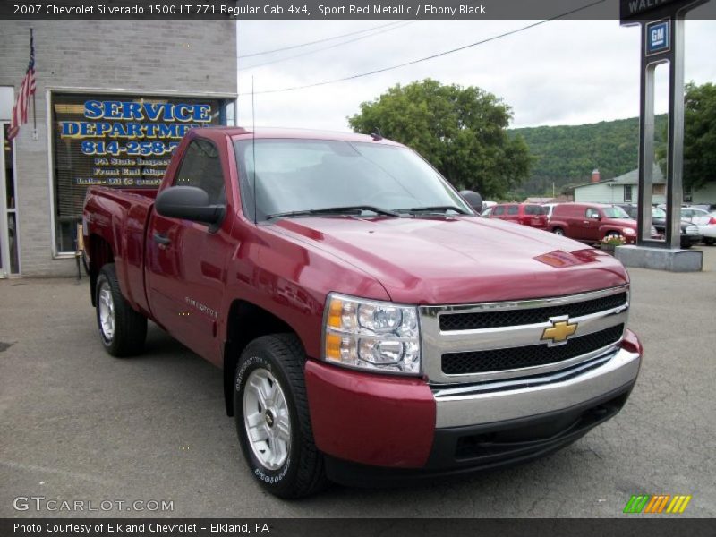 Sport Red Metallic / Ebony Black 2007 Chevrolet Silverado 1500 LT Z71 Regular Cab 4x4
