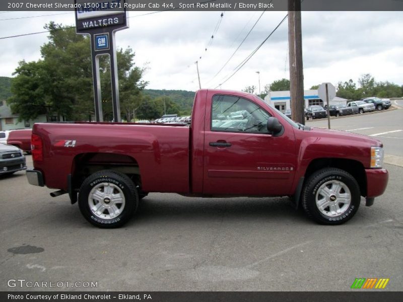 Sport Red Metallic / Ebony Black 2007 Chevrolet Silverado 1500 LT Z71 Regular Cab 4x4