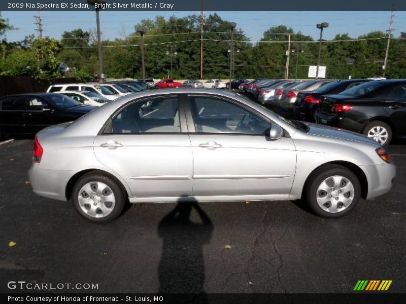 Bright Silver Metallic / Gray 2009 Kia Spectra EX Sedan