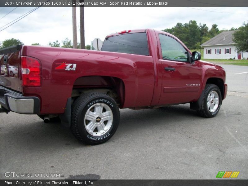 Sport Red Metallic / Ebony Black 2007 Chevrolet Silverado 1500 LT Z71 Regular Cab 4x4