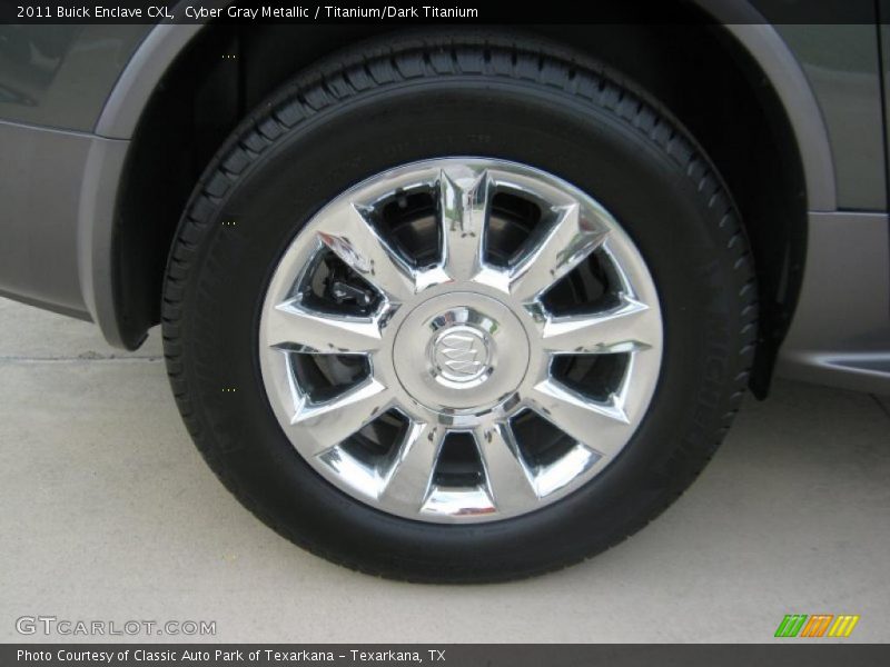 Cyber Gray Metallic / Titanium/Dark Titanium 2011 Buick Enclave CXL