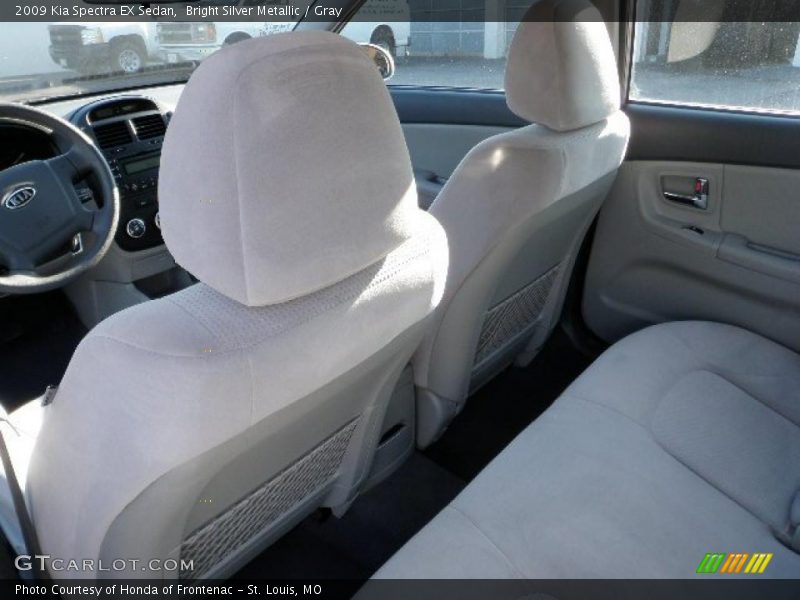 Bright Silver Metallic / Gray 2009 Kia Spectra EX Sedan