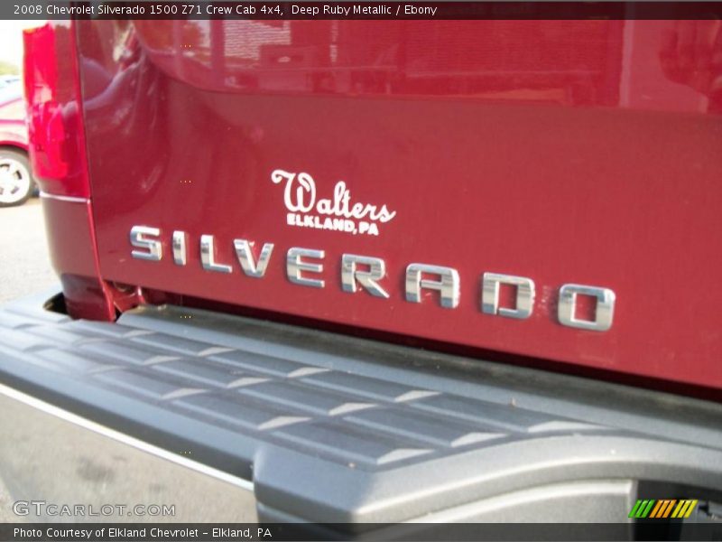 Deep Ruby Metallic / Ebony 2008 Chevrolet Silverado 1500 Z71 Crew Cab 4x4
