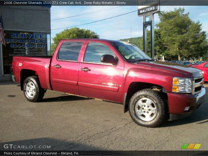 Deep Ruby Metallic / Ebony 2008 Chevrolet Silverado 1500 Z71 Crew Cab 4x4