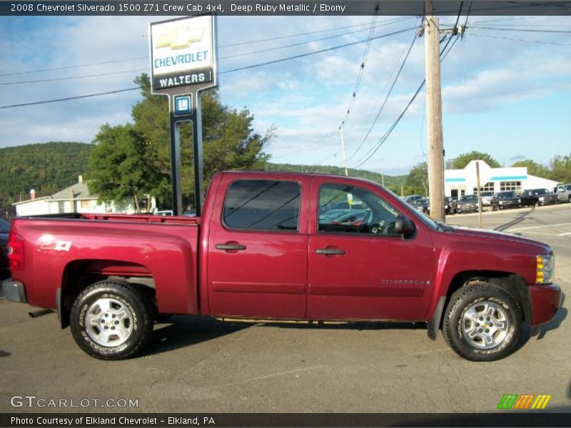 Deep Ruby Metallic / Ebony 2008 Chevrolet Silverado 1500 Z71 Crew Cab 4x4