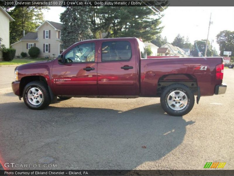 Deep Ruby Metallic / Ebony 2008 Chevrolet Silverado 1500 Z71 Crew Cab 4x4