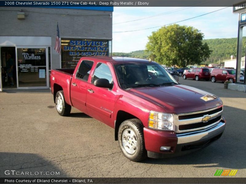 Deep Ruby Metallic / Ebony 2008 Chevrolet Silverado 1500 Z71 Crew Cab 4x4