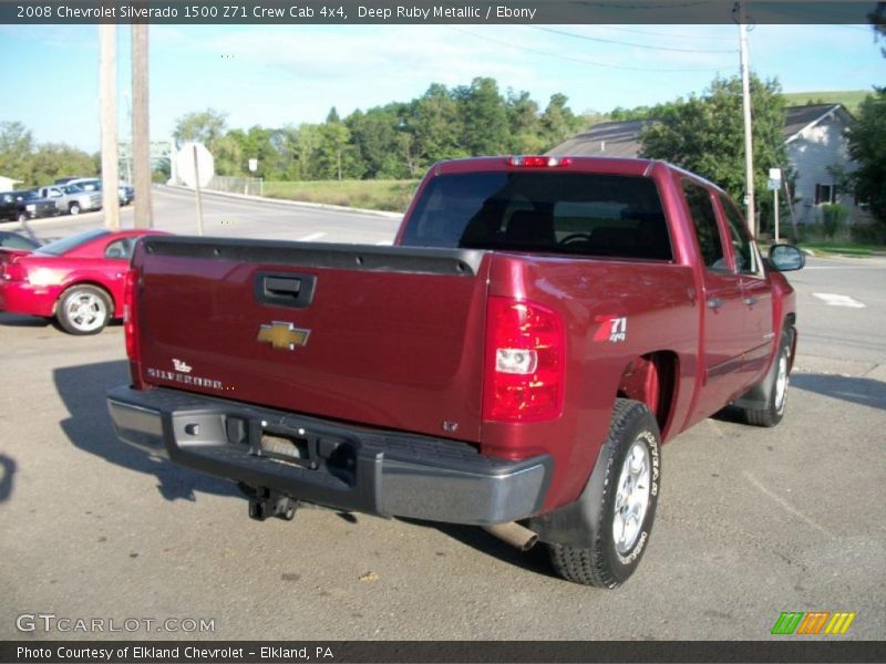 Deep Ruby Metallic / Ebony 2008 Chevrolet Silverado 1500 Z71 Crew Cab 4x4