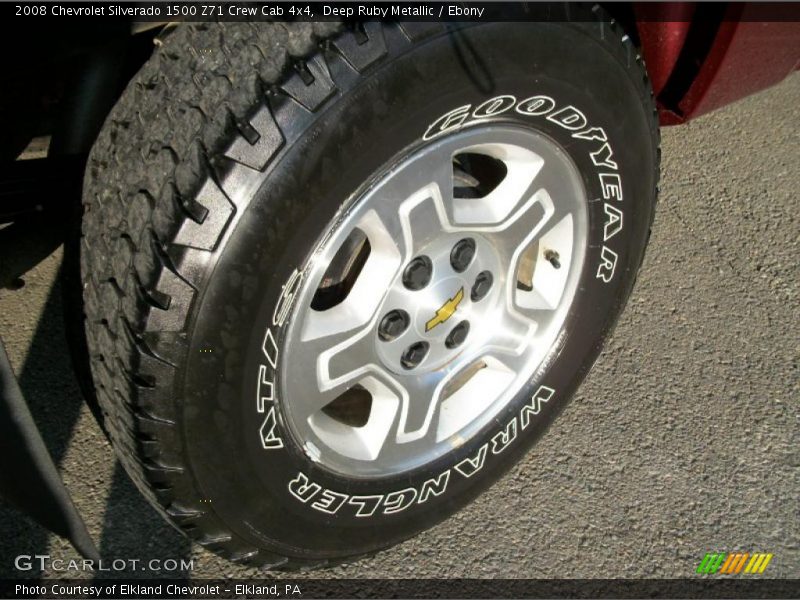 Deep Ruby Metallic / Ebony 2008 Chevrolet Silverado 1500 Z71 Crew Cab 4x4