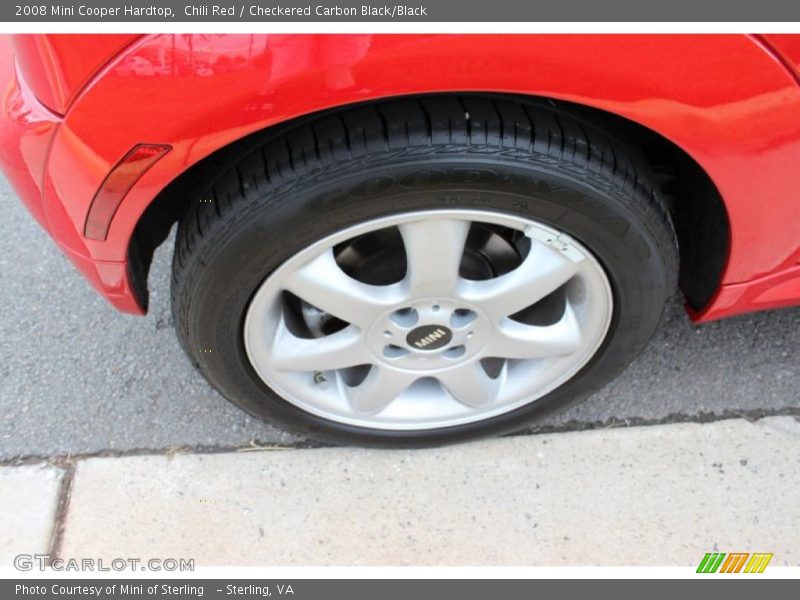 Chili Red / Checkered Carbon Black/Black 2008 Mini Cooper Hardtop