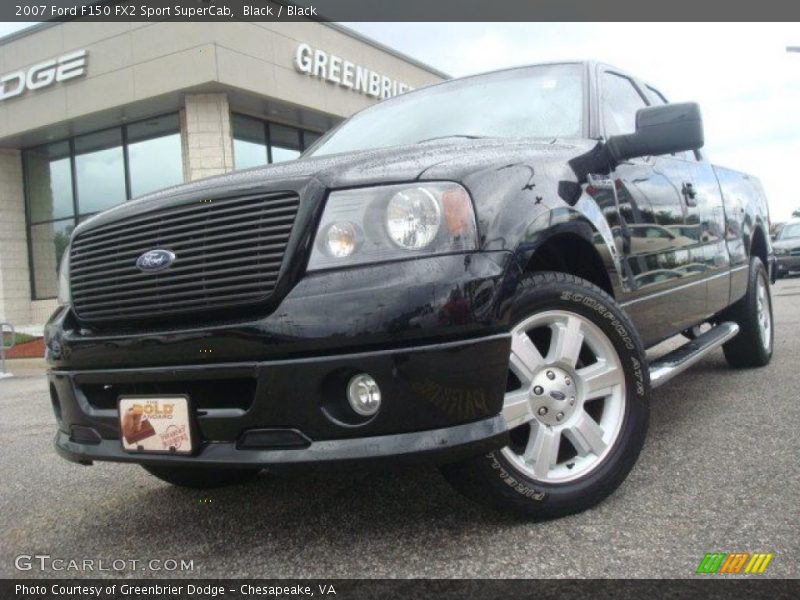 Black / Black 2007 Ford F150 FX2 Sport SuperCab