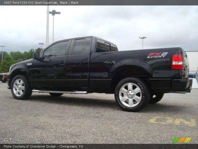 Black / Black 2007 Ford F150 FX2 Sport SuperCab