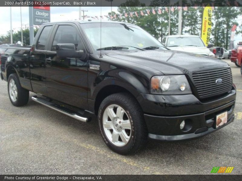 Black / Black 2007 Ford F150 FX2 Sport SuperCab