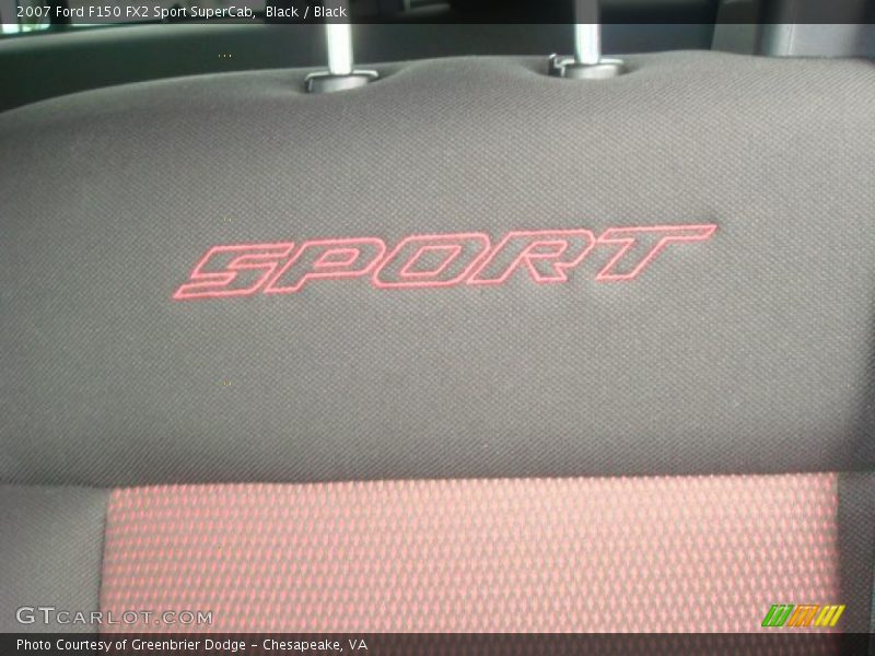 Black / Black 2007 Ford F150 FX2 Sport SuperCab