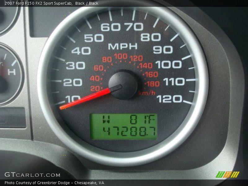 Black / Black 2007 Ford F150 FX2 Sport SuperCab