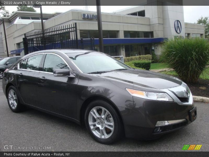 Grigio Metallic / Ebony 2010 Acura TL 3.5