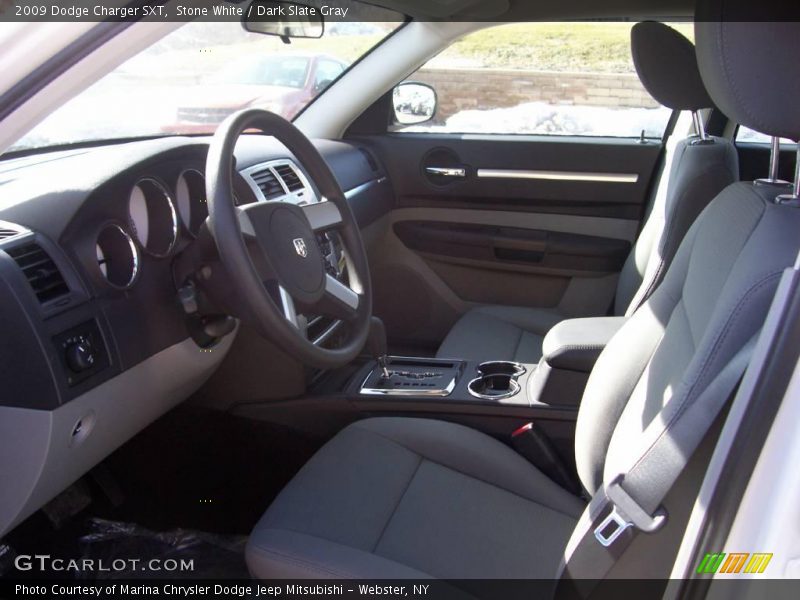 Stone White / Dark Slate Gray 2009 Dodge Charger SXT