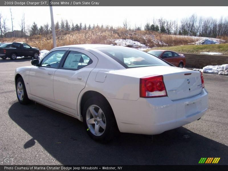 Stone White / Dark Slate Gray 2009 Dodge Charger SXT