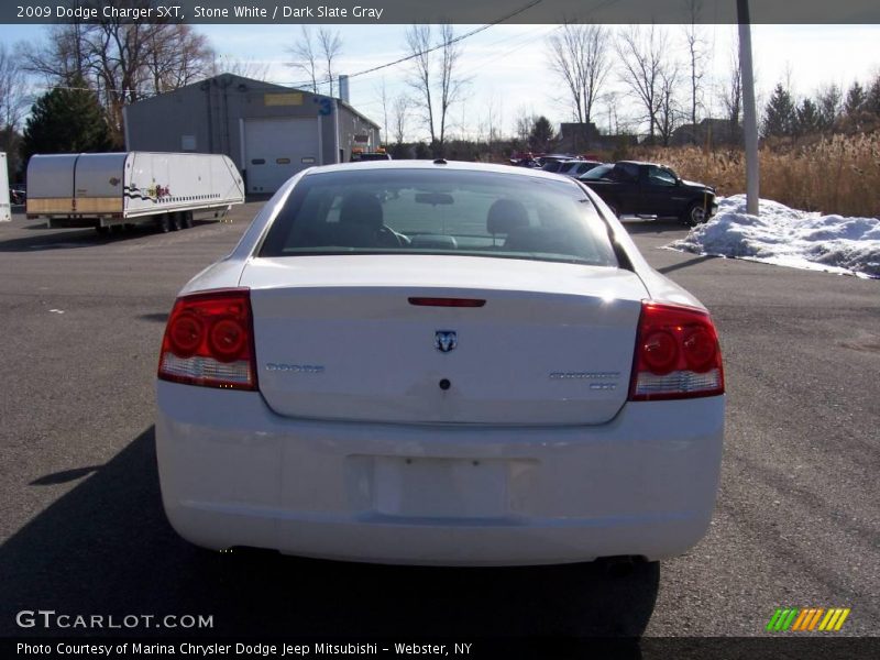 Stone White / Dark Slate Gray 2009 Dodge Charger SXT