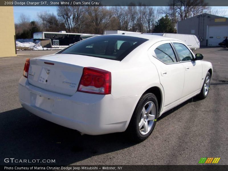 Stone White / Dark Slate Gray 2009 Dodge Charger SXT