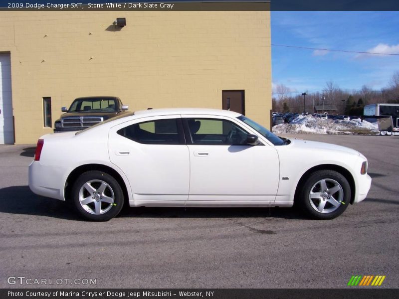 Stone White / Dark Slate Gray 2009 Dodge Charger SXT