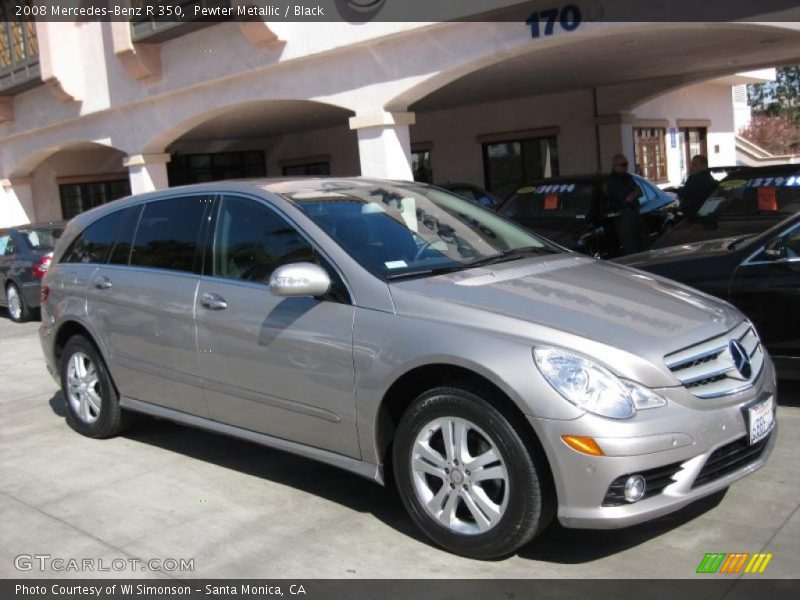 Pewter Metallic / Black 2008 Mercedes-Benz R 350