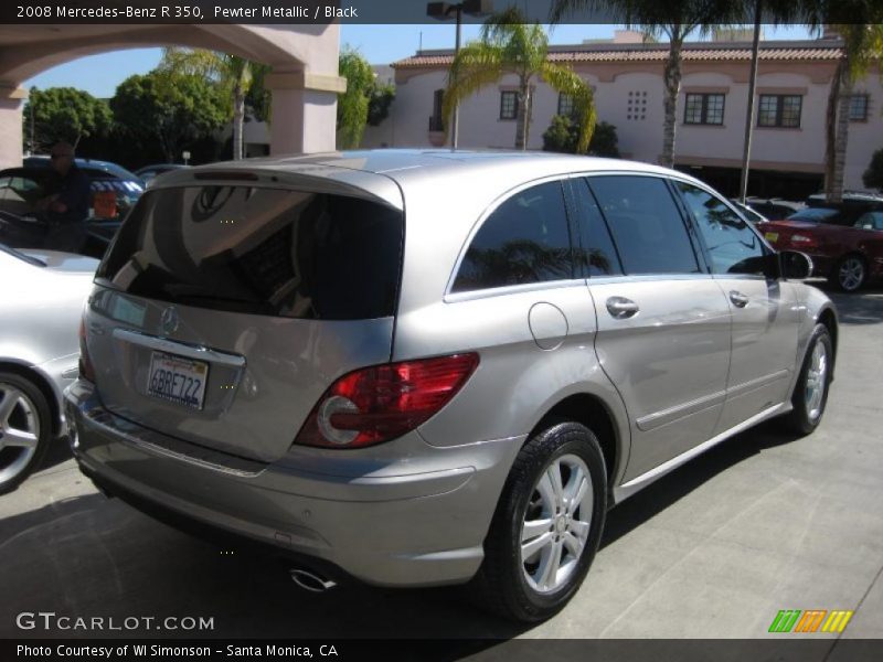 Pewter Metallic / Black 2008 Mercedes-Benz R 350