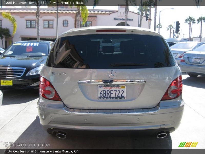 Pewter Metallic / Black 2008 Mercedes-Benz R 350