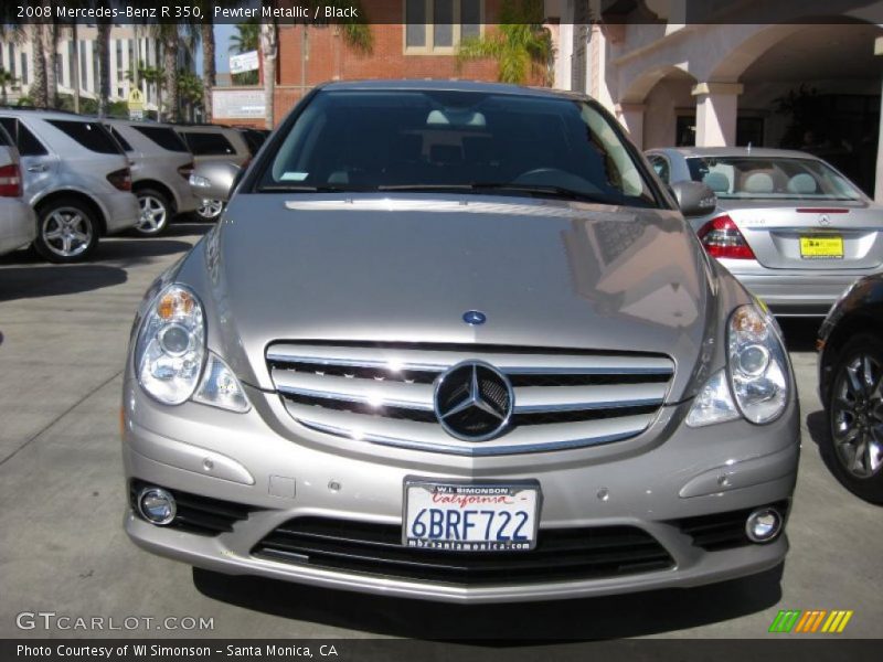 Pewter Metallic / Black 2008 Mercedes-Benz R 350