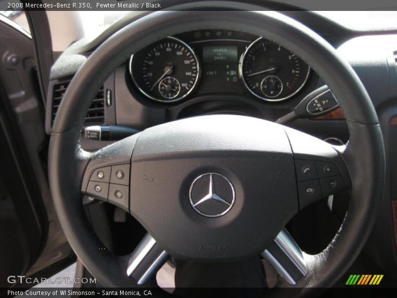 Pewter Metallic / Black 2008 Mercedes-Benz R 350