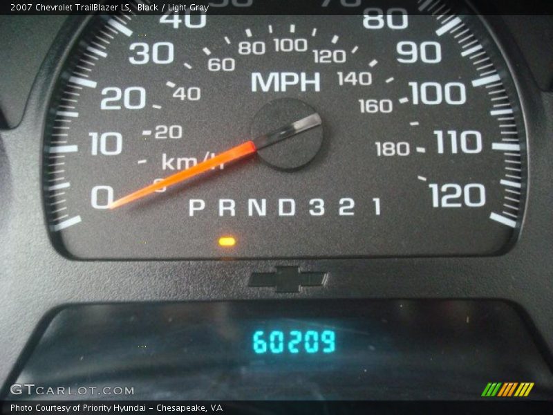 Black / Light Gray 2007 Chevrolet TrailBlazer LS