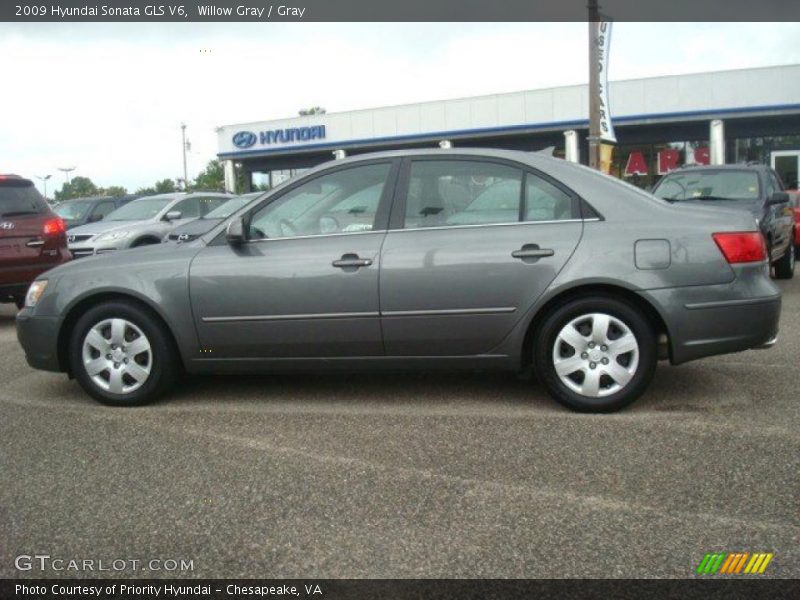 Willow Gray / Gray 2009 Hyundai Sonata GLS V6
