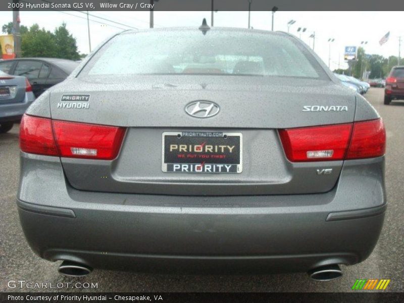 Willow Gray / Gray 2009 Hyundai Sonata GLS V6