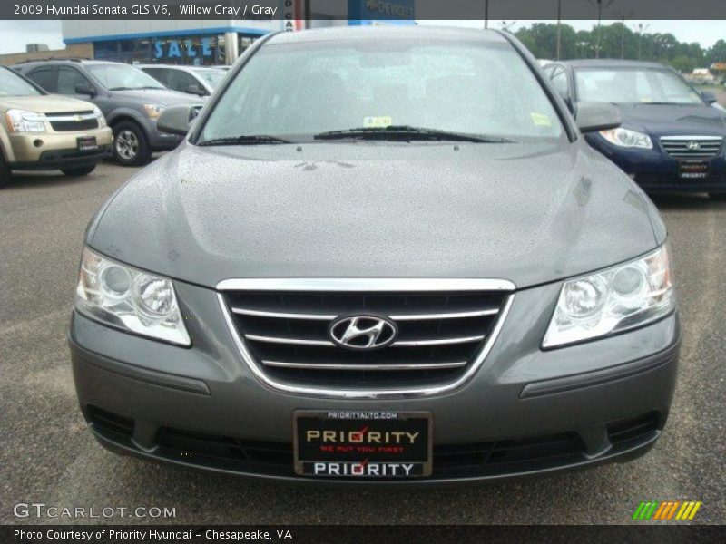 Willow Gray / Gray 2009 Hyundai Sonata GLS V6