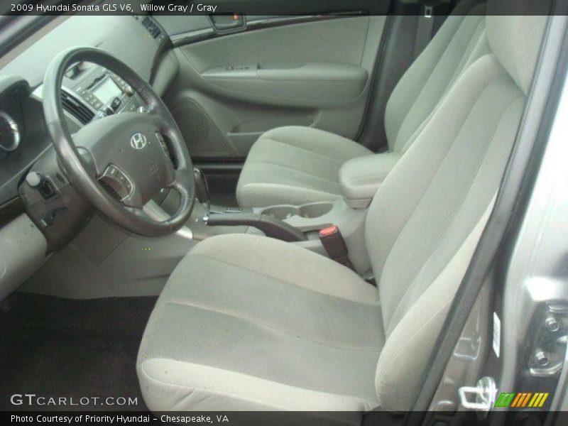 Willow Gray / Gray 2009 Hyundai Sonata GLS V6