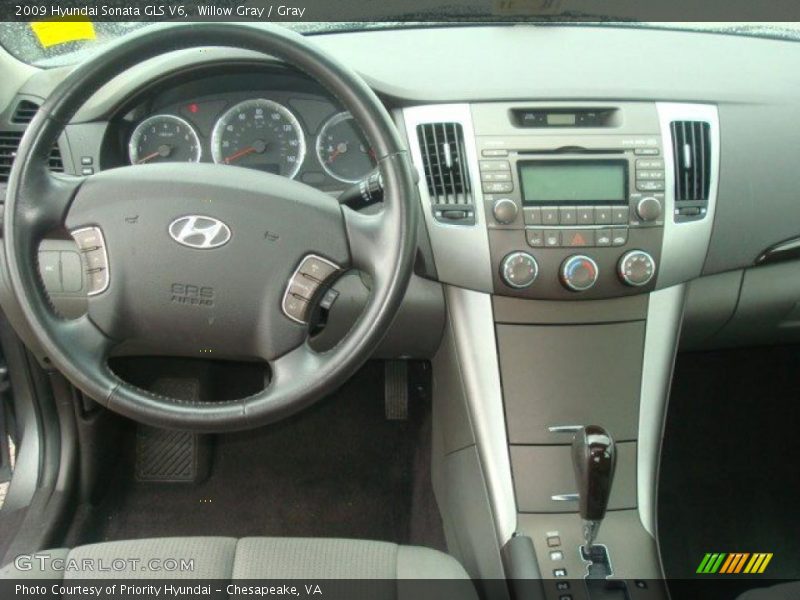 Willow Gray / Gray 2009 Hyundai Sonata GLS V6