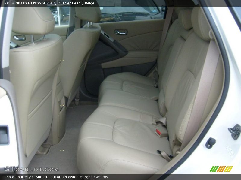 Glacier Pearl / Beige 2009 Nissan Murano SL AWD