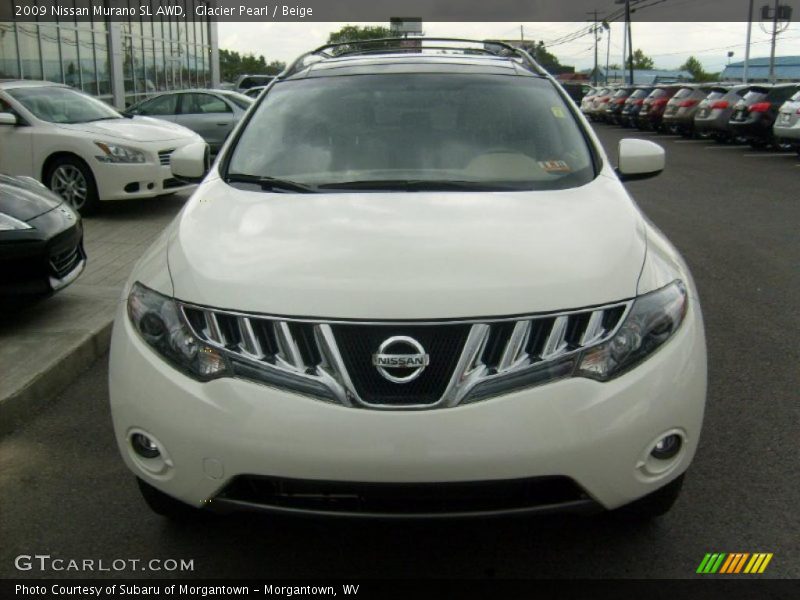 Glacier Pearl / Beige 2009 Nissan Murano SL AWD