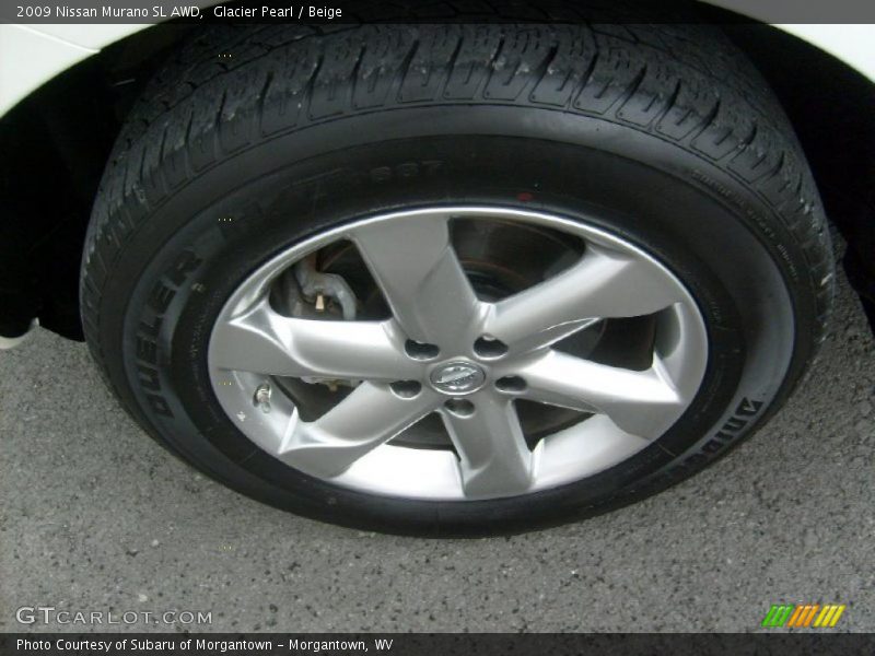 Glacier Pearl / Beige 2009 Nissan Murano SL AWD