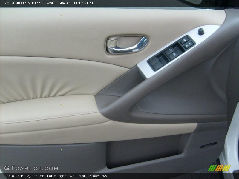 Glacier Pearl / Beige 2009 Nissan Murano SL AWD